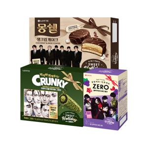 엔하이픈x롯데 스낵(몽쉘,더블크런치바,제로젤리) 3종 세트