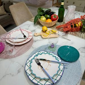 [해외] 커트러리 디너 포크 컬러 핸들