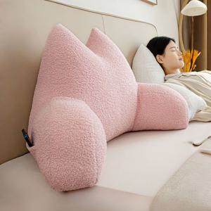 [해외] 북유럽 모던 푹신한 삼각 등쿠션 침대 소파 대형쿠션 침대헤드 등받이 4colors