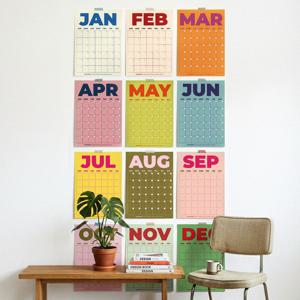 자체제작 A3 캘린더 만년형 달력 벽 인테리어 포스터 대형달력 환경 재생용지