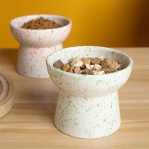 모던 키높이 애견 도자기 밥그릇 물그릇 식기 강아지