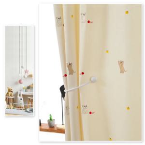 고양이 반창 작은방 안방 맞춤제작 향균 자수 커튼 형상기억 나비주름 암막커튼