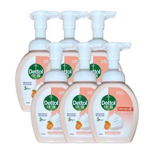 데톨 포밍 핸드워시 오렌지 블리스 본품 250ml x 6개