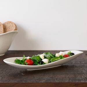 로셰 무광 플레이팅 타원 브런치 파스타 샐러드 디저트 초밥 그릇 긴접시 롱접시