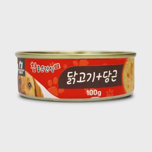 헬로도기 강아지통조림 강아지캔 유동식 습식사료 100g 닭고기+당근