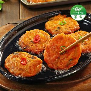 부침명장 바삭하게 부쳐낸 한입 아삭김치전 510g 4개