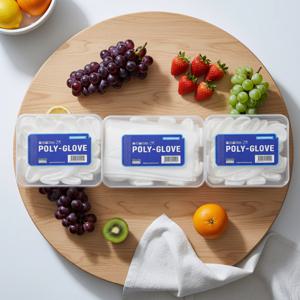 프리미엄 위생케이스 위생장갑 주방 깔끔한 폴리글러브 200매 x3개 600매