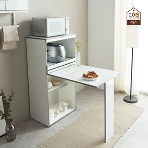 아넬로 주방수납장 폴딩테이블 접이식 식탁 겸용 렌지대
