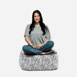 럭스 오토만 프리미엄 패브릭 발받침 풋 스툴