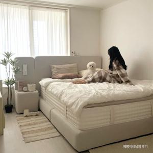 이안 아쿠아텍스 패브릭 호텔 침대 프레임(SS,Q/K)