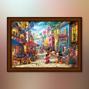 미키와미니 멕시코 (캔버스) 퍼즐+액자 세트 1000피스