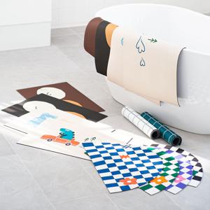 [1+1] 빨아쓰는 말랑말랑한 3세대 규조토 욕실 주방 발매트