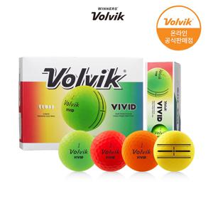 VIVID 비비드 듀얼코어 골프공 3PC 12구 2025