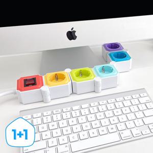 작은방꾸미기 1+1 지그재그 인테리어 디자인 멀티탭 5구 1.5M/3M