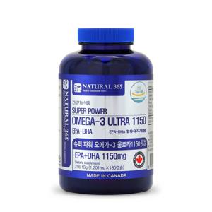캐나다 슈퍼파워 오메가-3 울트라 1150-6개월분-1병