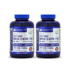 캐나다 슈퍼파워 오메가-3 울트라 1150-6개월분-2병