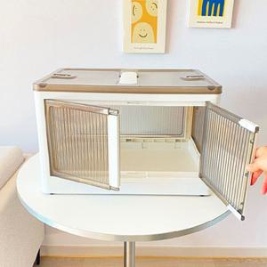 대형 리빙박스 폴딩박스 플라스틱 수납함 옷정리함 장농 펜트리 수납함 정리함