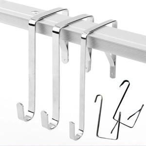 스텐 다용도 옷장 부엌 욕실 소품 걸이 파이프 판스프링 고정 후크