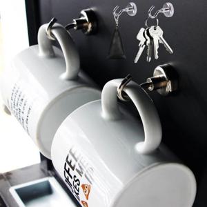 초강력 자석 마그네틱 네오디움 고리자석 원형 후크 16mm 2p