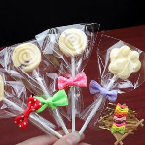 선물 포장용 철사 빵끈 리본장식 초콜릿 막대사탕 포장끈 20p 3세트