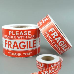 취급주의 택배 포장 박스 파손주의 물류 영어 스티커 300매