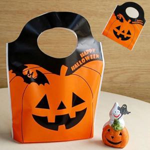사탕 간식 포장 봉투 손잡이 할로윈 호박 비닐백 포장비닐 쇼핑백