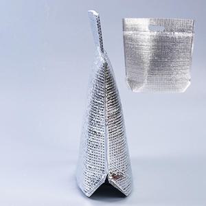 휴대용 테이크아웃 손잡이 보온 보냉 식품 포장 은박 입체 지퍼백