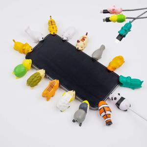 충전기 파손 단선방지 동물 충전케이블 바이트 보호 커버 캡