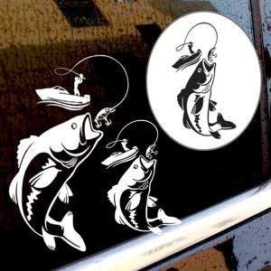 자동차 물고기 시트지 익스테리어 동호회 선물 월척 낚시 스티커