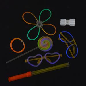 파티 야간 행사 축제 야광 안경 사탕 꽃 만들기 팔찌 연결 3구 2p