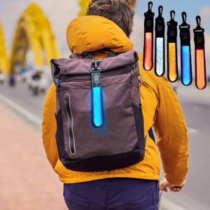 야간 자전거 라이딩 등산 안전 표시 LED 라이트 발광 가방 펜던트 키링