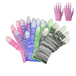 작업용 손가락보호 손끝 미끄럼방지 PU 코팅장갑 방진 작업장갑