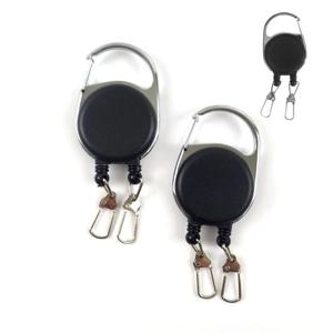 분실방지 더블 와이어 릴홀더 늘어나는 키체인 후크 키링 열쇠고리