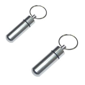 휴대용 알약 보관 열쇠고리 방수 알루미늄 알약통 키링 케이스