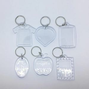 사진 액자 아크릴 열쇠고리 프레임 키링 DIY 커스텀 커플 키홀더