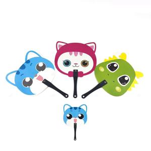 단체 선물 여름 용품 휴대용 귀여운 고양이 애니멀 동물 얼굴 부채