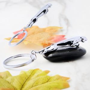 자동차키 액세서리 재규어 로고 크롬 도금 메탈 키홀더 키케이스