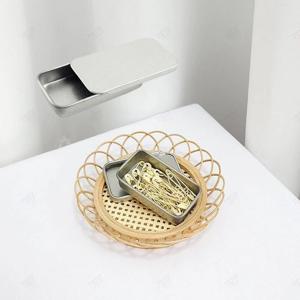 액세서리 보관함 철제 슬라이드 휴대용 미니 케이스 사각 틴케이스