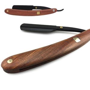 이미용품 전문가용 바버샵 이발소 수동 블랙 우드 전통 면도기