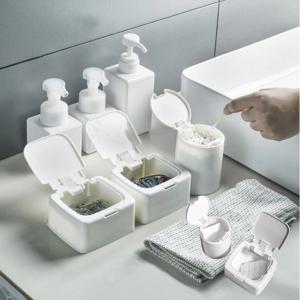 다용도 수납 보관함 인공눈물 면봉 이쑤시개 사각 원형 케이스