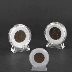 기념 주화 동전 코인 메달 보관 전시 원형 장식 홀더 스탠드 케이스