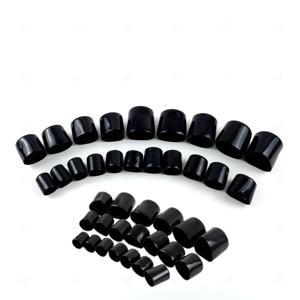 파이프 볼트 엔드캡 나사 마감캡 피스 덮개 PVC 마개 보호 블랙 2p