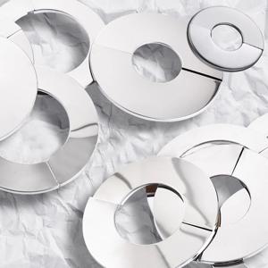 에어컨 배관 구멍 파이프 커버 녹방지 부식방지 접착식 스텐 마감링