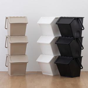 [5% 쿠폰!] 국내제작 엔드세이브 적층형 3단 분리수거함 재활용 쓰레기통