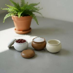 현관 소금 단지 풍수 복항아리 소금독 미니 BB0340