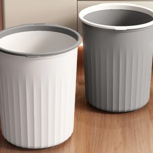 인테리어 휴지통 화장실 주방 가정용 오픈형 뚜껑없는 미니 원형 쓰레기통 13L