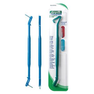 GUM 손잡이 항균 치과 치간칫솔 핸들 (605) 4개