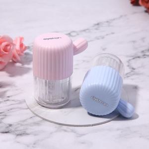 선인장 수동 렌즈세척통 소프트 하드 컬러 렌즈 편리한 셀프 세척기 휴대용 여행용 콘택트