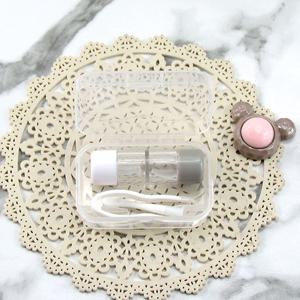 RGP 그레이 하드렌즈 케이스 세트 렌즈통 집게 흡착봉 소프트 원데이 렌즈 끼는 빼는 도구