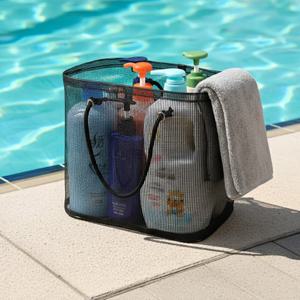 목욕 바구니 사우나 수영장 기숙사 헬스 가방 샤워 용품 보관함 매쉬 접이식 메쉬 바스켓